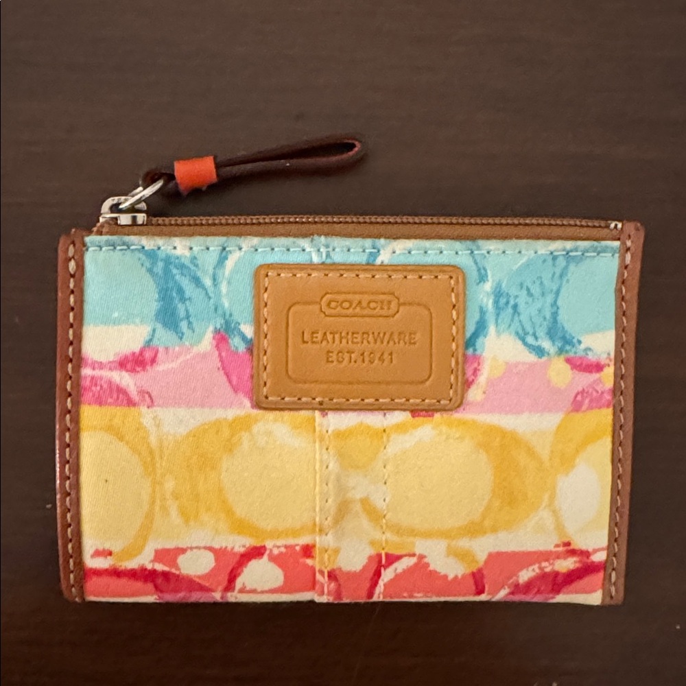 Coach Colorful Leatherware Wallet / Coin Purse